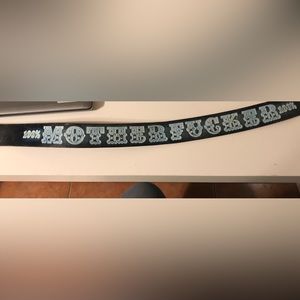 “100% Motherfucker” Leather belt
